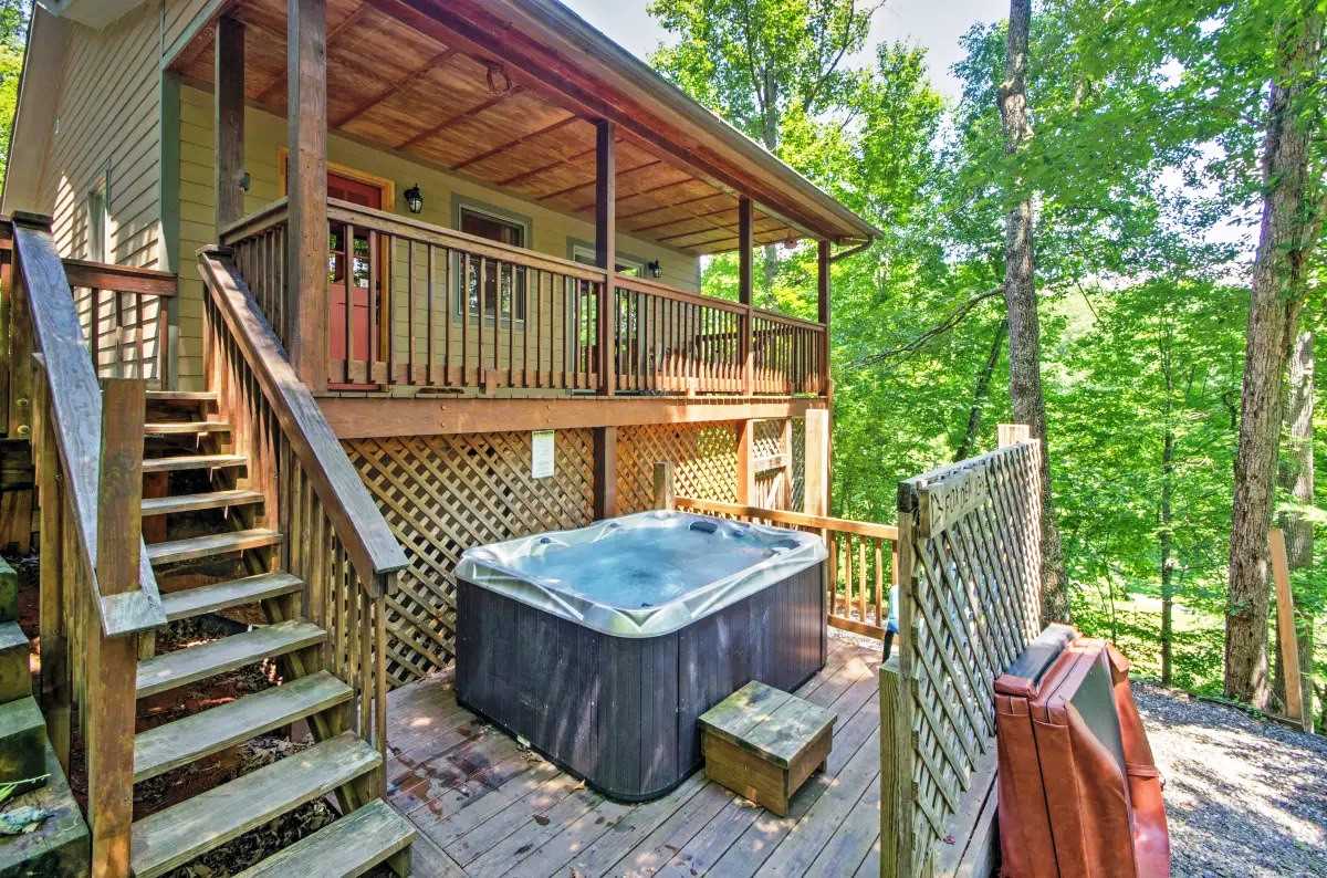 The Hot Tub on the lower deck
